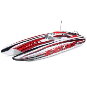 Blackjack 42" 8S Brushless Catamaran RTR, White/Red- PRB08043T2