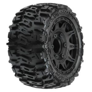 1/10 Trencher LP F/R 2.8" MT Tires Mounted 12mm/14mm Black Raid (2)-Pro-Line Racing - PRO1015910