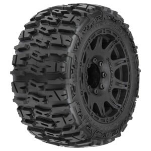 إطارات 1/8 Trencher LP F/R 3.8" MT مركبة 17مم Black Raid (2) - PRO1017510