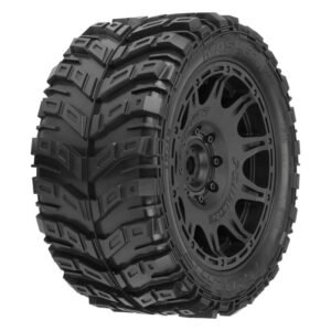 1/6 Masher X HP BELTED F/R 5.7” Tires MTD 24mm Blk Raid 8x48 Hex (2)-PRO1017611