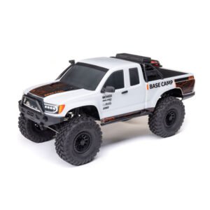 Axial 1/10 SCX10 III Base Camp 4X4 RTR Brushed Rock Crawler, White-AXI1375TI