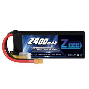 CODE:100560 SOFT CASE. The ZEEE 4S 2400mAh 100C battery is designed for high performance and reliability. If you’re looking for a dependable option, the ZEEE 4S 2400mAh 100C offers excellent power and efficiency. CONNECTOR EC5